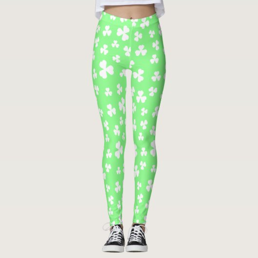 Leggings Guêtres de shamrock (Devant)