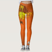 Leggings Guêtres de sorcière de citrouille de fantôme de (Devant)