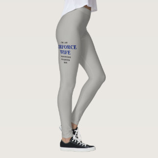 LEGGINGS GUÊTRES DE SPANDEX DE "ÉPOUSE DE L'ARMÉE DE L'AIR"