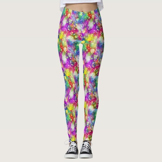 Leggings Guêtres de style de mardi gras (Devant)