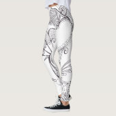Leggings Guêtres de tatouage (Gauche)