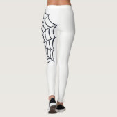 Leggings Guêtres de toile d'araignée noires et blanches (Dos)