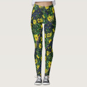 Leggings Guêtres de tournesol (Devant)