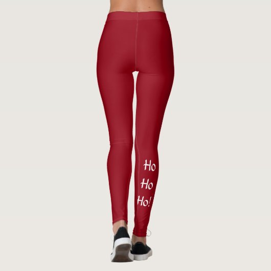 Leggings Guêtres de vacances Ho ho ho (Dos)