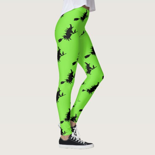 Leggings Guêtres de vert de chaux de sorcière de vol (Droite)