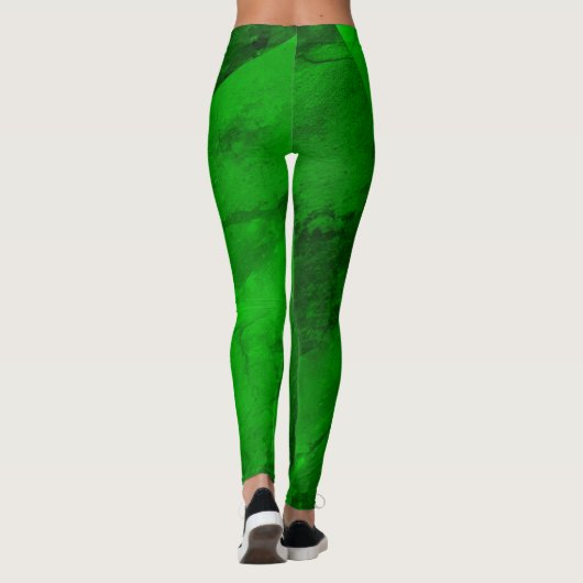 Leggings Guêtres de vert vert (Dos)