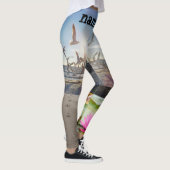 Leggings guêtres de yoga de plage de lotus de namaste (Droite)