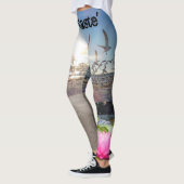 Leggings guêtres de yoga de plage de lotus de namaste (Gauche)