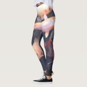 Leggings Guêtres de yoga de poissons de Koi (Gauche)