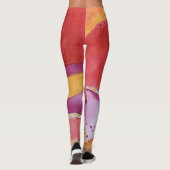 Leggings Guêtres de yoga d'écarlate de CALactive (Dos)