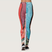 Leggings Guêtres de yoga d'iris de CALactive (Dos)