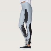 Leggings guêtres de yoga d'oiseau ! (Gauche)
