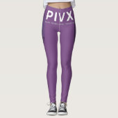 Leggings Guêtres de zPIV de PIVX pourpres (Devant)