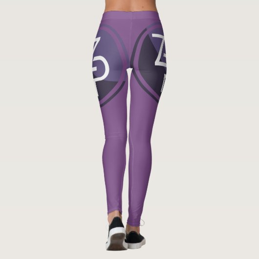 Leggings Guêtres de zPIV de PIVX pourpres (Dos)