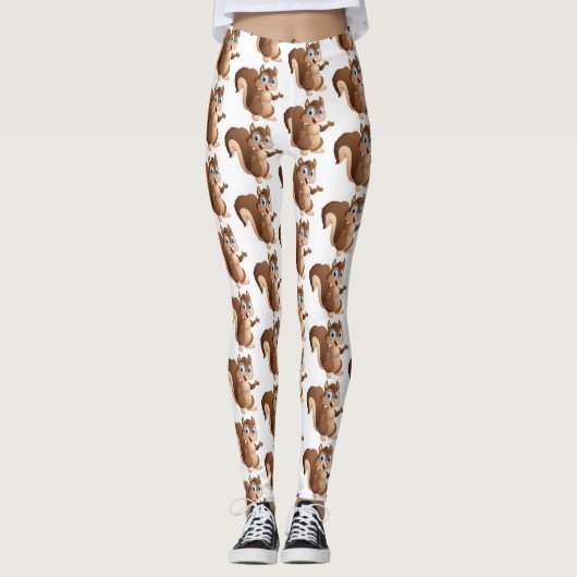 Leggings Guêtres d'écureuil (Devant)