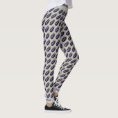 Leggings Guêtres d'Emoji d'aubergine (Droite)