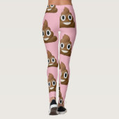 Leggings Guêtres d'Emoji de dunette (Dos)