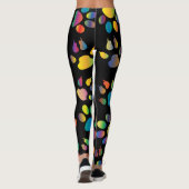 Leggings guêtres d'empreinte de patte (Dos)