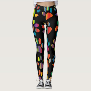 Leggings guêtres d'empreinte de patte