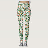 Leggings Guêtres d'empreinte de patte du jour de St Patrick (Devant)