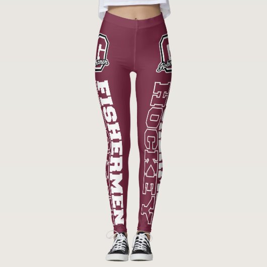 Leggings Guêtres d'hockey de filles de pêcheurs (Devant)