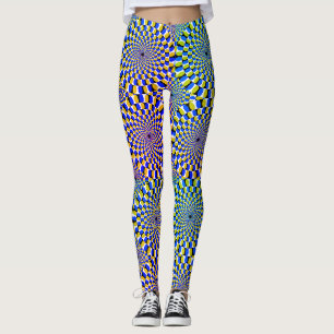 Leggings guêtres d'illusions optiques