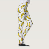 Leggings Guêtres d'impression de banane de point de polka (Droite)