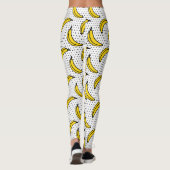 Leggings Guêtres d'impression de banane de point de polka (Dos)