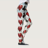 Leggings Guêtres d'impression de costume de carte de jeu de (Droite)