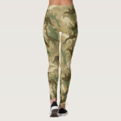 Leggings Guêtres d'impression de dinosaure de camouflage (Dos)