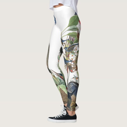Leggings Guêtres d'impression de faune d'oiseaux d'Audubon (Gauche)