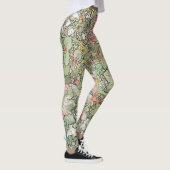 Leggings Guêtres d'impression de fleurs de Nouveau d'art de (Droite)