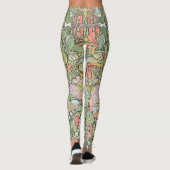 Leggings Guêtres d'impression de fleurs de Nouveau d'art de (Dos)