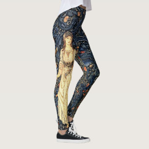 Leggings Guêtres d'impression de Madame Flowers de Nouveau