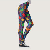 Leggings Guêtres d'impression de Meeple (Droite)