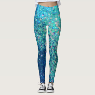 Leggings Guêtres d'impression de parties scintillantes de