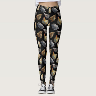 Leggings Guêtres d'impression de poulet