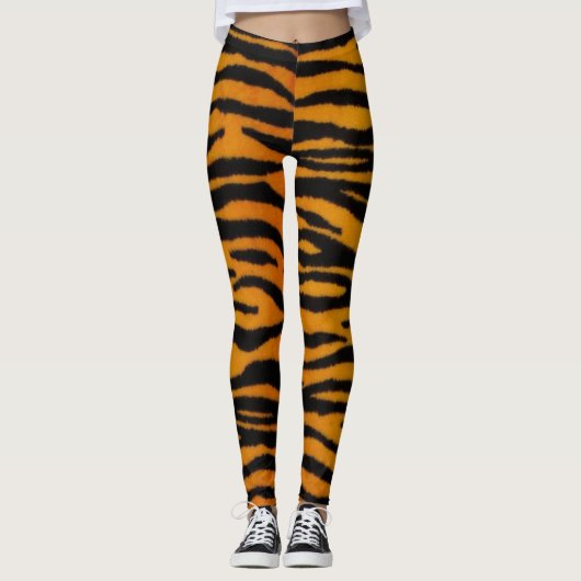 Leggings Guêtres d'impression de tigre (Devant)