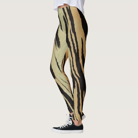 Leggings Guêtres d'impression de tigre (Gauche)