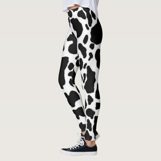 Leggings Guêtres d'impression de vache (Gauche)