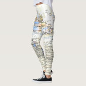Leggings Guêtres d'impression de voiliers d'île de Balboa (Gauche)