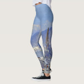 Leggings Guêtres d'impression d'océan de fleurs de Capri (Gauche)