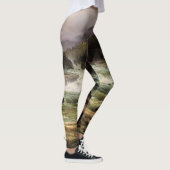 Leggings Guêtres d'impression d'oiseau de faucon de rivière (Droite)