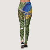 Leggings Guêtres d'impression d'oiseau de perroquet d'ara (Dos)
