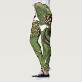 Leggings Guêtres d'impression d'oiseau de perroquet d'ara (Gauche)