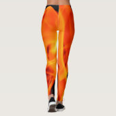 Leggings Guêtres d'impression du feu (Dos)