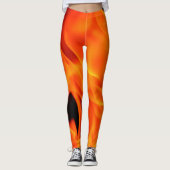 Leggings Guêtres d'impression du feu (Devant)