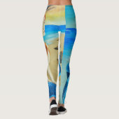 Leggings Guêtres d'océan de guêtres de sirène partout (Dos)