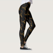 Leggings Guêtres d'or de crâne de Taureau (Droite)