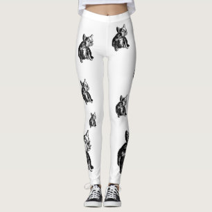Leggings Guêtres douces de chien de chiot de Buldog de